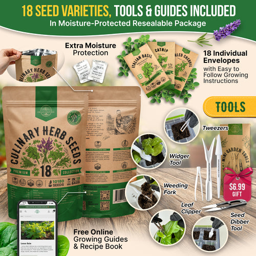 18 Culinary Herb Seeds Variety Pack