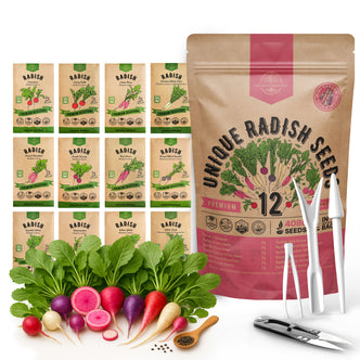 12 Radish Seeds Variety Pack