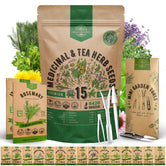 15 Medicinal & Tea Herb Seeds Variety Pack