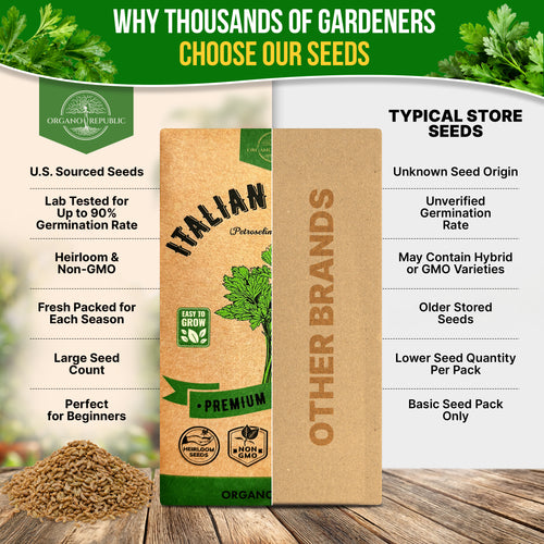 Italian Parsley Seeds Pack 5G