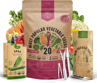 20 Vegetable Seeds Variety Pack