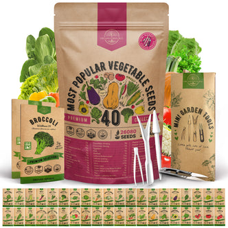 40 Vegetable Seeds Variety Pack