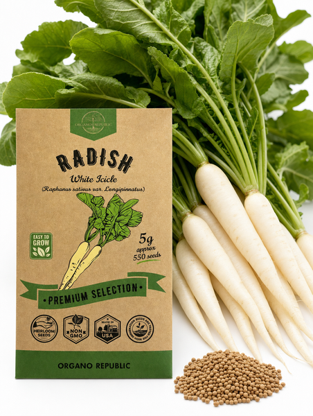 Radish White Icicle Seeds