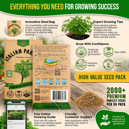 Italian Parsley Seeds Pack 5G