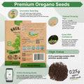 Italian Vulgare Oregano Seeds Pack 0.25G