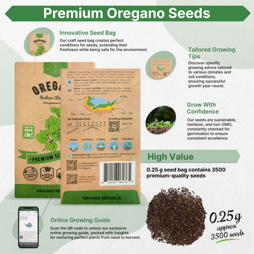 Italian Vulgare Oregano Seeds Pack 0.25G
