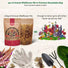 Organo Republic 21 Annual Wildflower Seeds Mix for Indoor & Outdoors. 100,000+ Non - GMO, Heirloom Wildflower Garden Seeds, 4oz Packet for Growing Wild Flowers to Attract Bees, Butterflies & Birds - Organo Republic