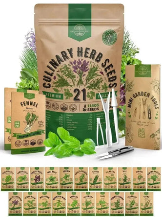 21 Culinary Herb Seeds Variety Pack