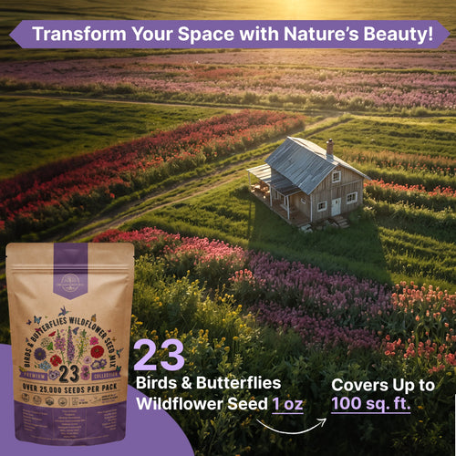 23 Birds & Butterflies Wildflower Seeds Mix Organo Republic