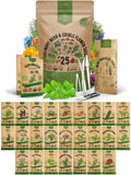 25 Culinary Herbs & Edible Flower Seeds Variety Pack