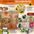 25 Summer Fruit & Vegetable Seeds Variety Pack