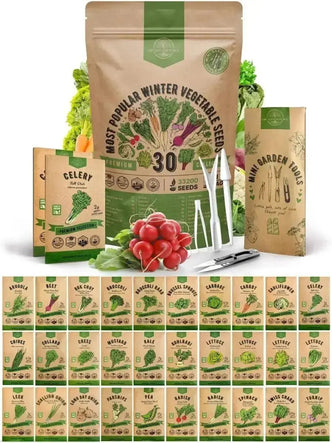 30 Most Popular Winter Vegetable Seeds Variety Pack