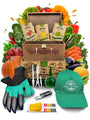 75 Greens & Vegetable Seeds Variety Pack, Garden Seed Starter Kit - Over 44,700 Non - GMO Heirloom Seeds for Planting Vegetables and Greens Garden Seeds Gift Seed Box with Gardening Supplies, Survival Kit - Organo Republic