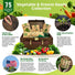 75 Greens & Vegetable Seeds Variety Pack, Garden Seed Starter Kit - Over 44,700 Non - GMO Heirloom Seeds for Planting Vegetables and Greens Garden Seeds Gift Seed Box with Gardening Supplies, Survival Kit - Organo Republic
