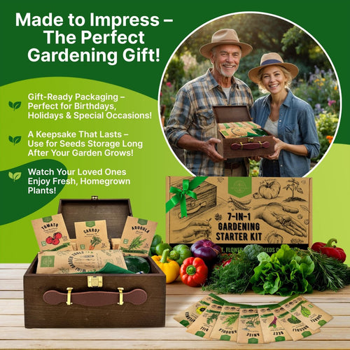 75 Herb & Vegetable Seeds Variety Pack, Garden Seed Starter Kit - Over 47,380 Non - GMO Heirloom Seeds for Planting Vegetables and Herbs Garden Seeds Gift Seed Box with Gardening Supplies, Survival Kit - Organo Republic