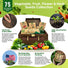 75 Herb & Vegetable Seeds Variety Pack, Garden Seed Starter Kit - Over 47,380 Non - GMO Heirloom Seeds for Planting Vegetables and Herbs Garden Seeds Gift Seed Box with Gardening Supplies, Survival Kit - Organo Republic