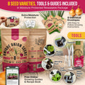 8 Onion Seeds Variety Pack