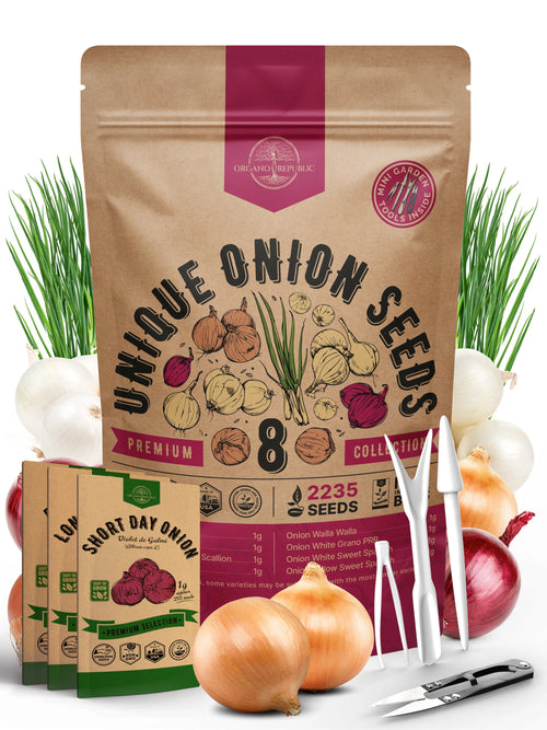 8 Onion Seeds Variety Pack