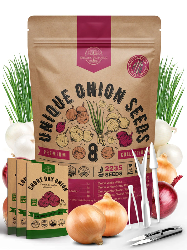 8 Onion Seeds Variety Pack
