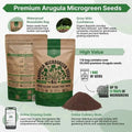 Arugula Sprouting & Microgreens Seeds Organo Republic