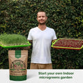 Beet Sprouting & Microgreens Seeds - Non - GMO, Heirloom Sprout Seeds Kit in Bulk 1lb Resealable Bag for Planting & Growing Microgreens in Soil, Coconut Coir, Garden, Aerogarden & Hydroponic System. - Organo Republic