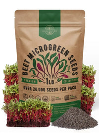 garden seeds bulk Organo Republic Beet Sprouting & Microgreens Seeds 1lb