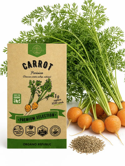 Parisian Carrot Seeds – Non-GMO Heirloom