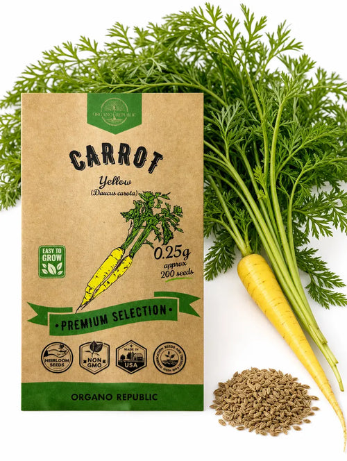 Yellow Carrot Seeds – Non-GMO Heirloom