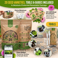 Culinary Herbs & Edible Flower Seeds Variety Pack Organo Republic