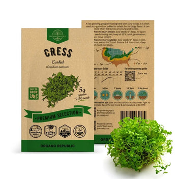 plant cress seeds Curled Cress Seeds Pack