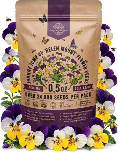 Helen Mount Johnny Jump-Up Seeds Organo Republic