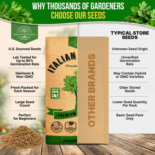 Italian Parsley Seeds Pack 5G