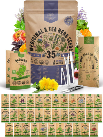 Medicinal & Tea Herb Seeds Variety Pack