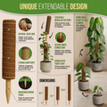 Moss Pole Monstera Plant Support Stakes - 26.4"