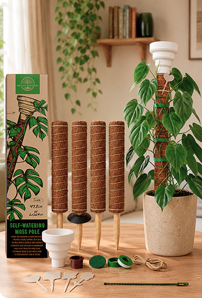Moss Pole Monstera Plant Support Stakes - 2x26.4 or 48.7"