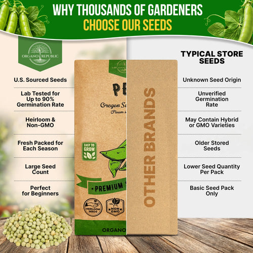 Pea Oregon Sugar Pod II Seeds Pack 15G