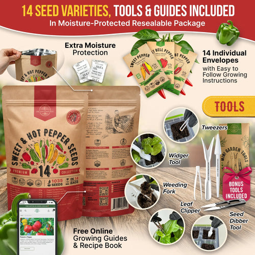 Pepper Seeds Variety Pack Organo Republic