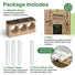 Plant Propagation Station 3 Glass Tube Wooden Stand Plant Terrarium for Hydroponic Plants Home Decor, Root Propagator for Office Home and Decor, Unique Gifts for Women, Men and Plant Lovers - Organo Republic