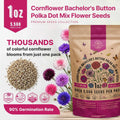 Polka Dot Mix Cornflower Seeds Organo Republic