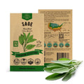 Sage Seeds Pack 1.5 G - Over 250 Non-GMO Heirloom Sage Seeds for Planting Herbs in Individual Seed Packet, Herbs Seeds for Planting Home Garden Indoor & Outdoor Gardening - Organo Republic
