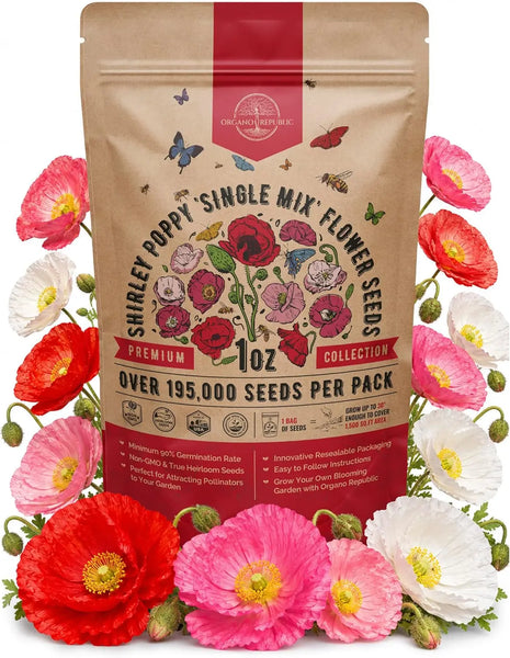 Shirley Single Mix Poppy Seeds Organo Republic