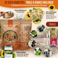 25 Summer Fruit & Vegetable Seeds Variety Pack