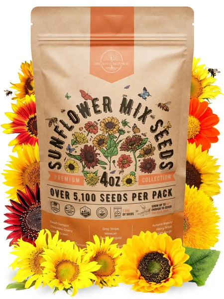 Sunflower Mix Seeds Pack Organo Republic