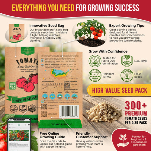 Tomato Large Cherry Seeds Pack 0.8G
