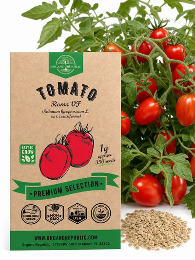 Roma Tomato Seeds – VF, Non-GMO Heirloom
