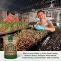 Beet Sprouting & Microgreens Seeds - Non - GMO, Heirloom Sprout Seeds Kit in Bulk 1lb Resealable Bag for Planting & Growing Microgreens in Soil, Coconut Coir, Garden, Aerogarden & Hydroponic System. - Organo Republic