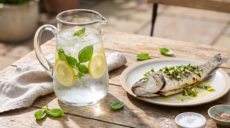 Lemon basil, bright in drinks, fish, and summer dishes.