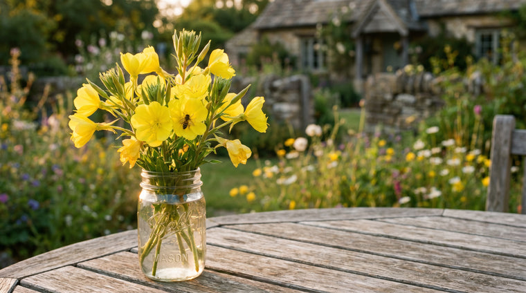 Bright evening blooms for the cutting garden and the bees that visit at dusk.