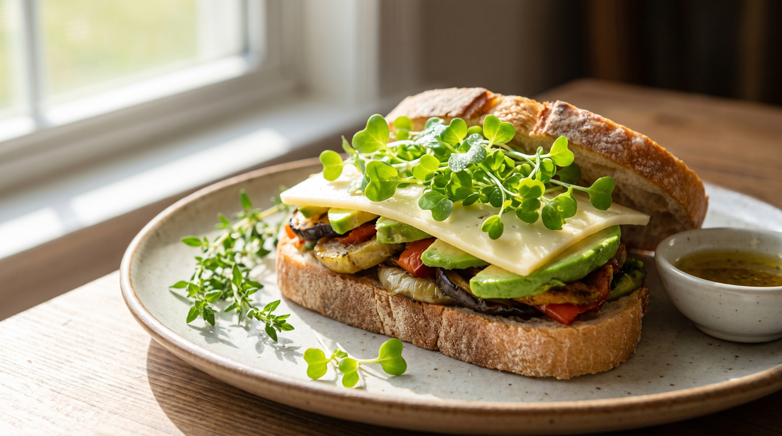 Mild Chinese cabbage microgreens brighten sandwiches and slaws.