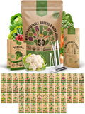 50 Winter Vegetable Garden Seeds Variety Pack